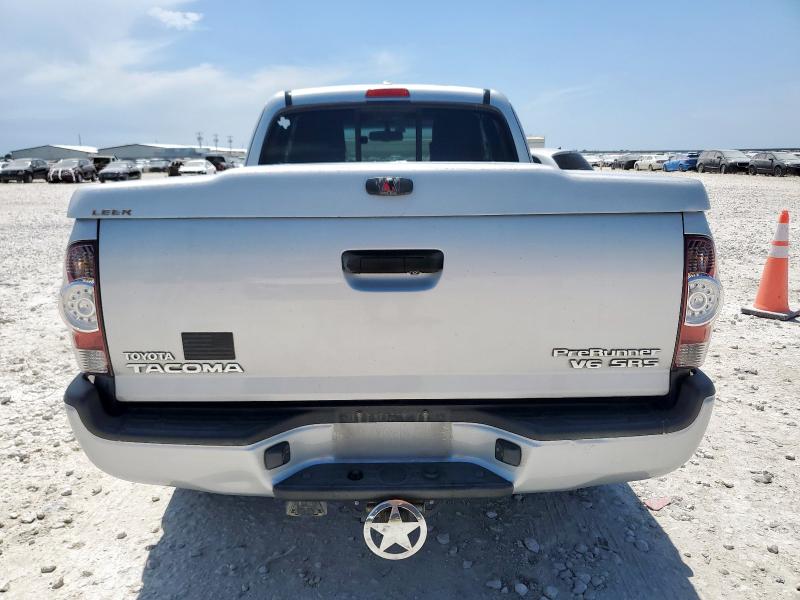 5TETU4GN0AZ743186 - 2010 TOYOTA TACOMA PRERUNNER ACCESS CAB SILVER photo 6