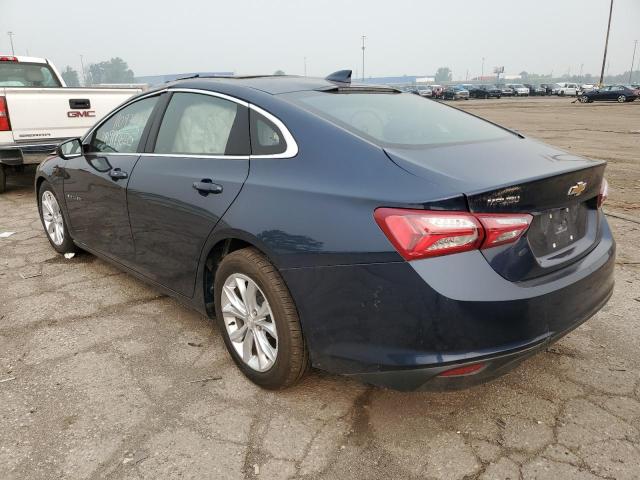 1G1ZD5ST6NF129177 - 2022 CHEVROLET MALIBU LT BLUE photo 2