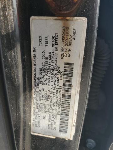 5TEGN92NX3Z233465 - 2003 TOYOTA TACOMA DOUBLE CAB PRERUNNER BLACK photo 12