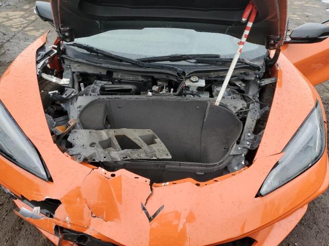 1G1YA2D45M5114215 - 2021 CHEVROLET CORVETTE STINGRAY 1LT ORANGE photo 11