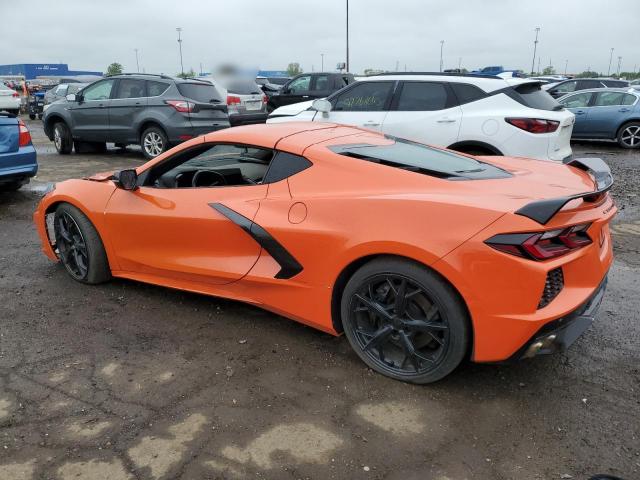 1G1YA2D45M5114215 - 2021 CHEVROLET CORVETTE STINGRAY 1LT ORANGE photo 2