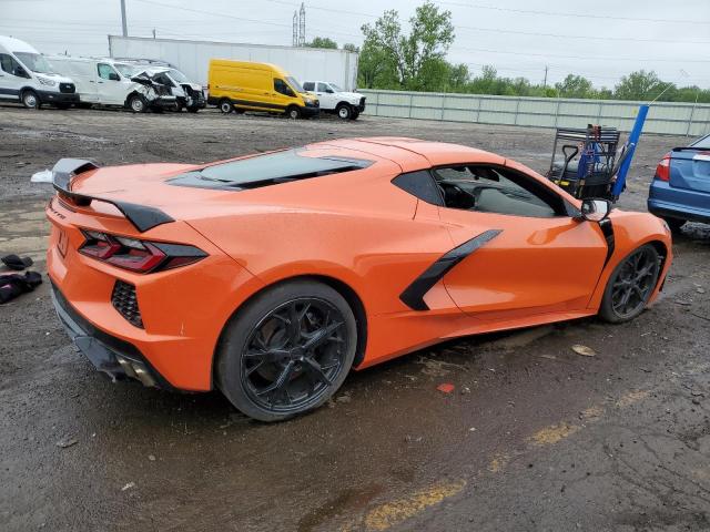 1G1YA2D45M5114215 - 2021 CHEVROLET CORVETTE STINGRAY 1LT ORANGE photo 3