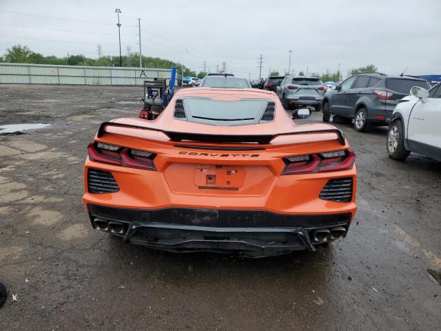 1G1YA2D45M5114215 - 2021 CHEVROLET CORVETTE STINGRAY 1LT ORANGE photo 6