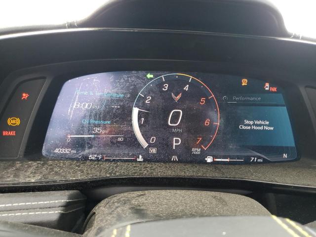 1G1YA2D45M5114215 - 2021 CHEVROLET CORVETTE STINGRAY 1LT ORANGE photo 9