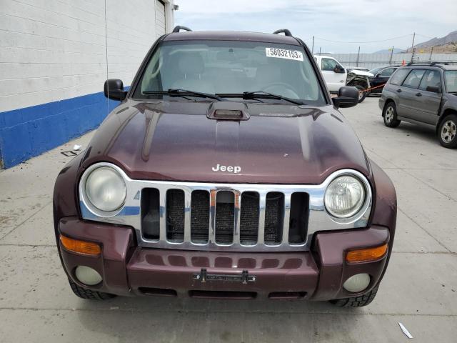 1J4GL58K84W116052 - 2004 JEEP LIBERTY LIMITED BURGUNDY photo 5