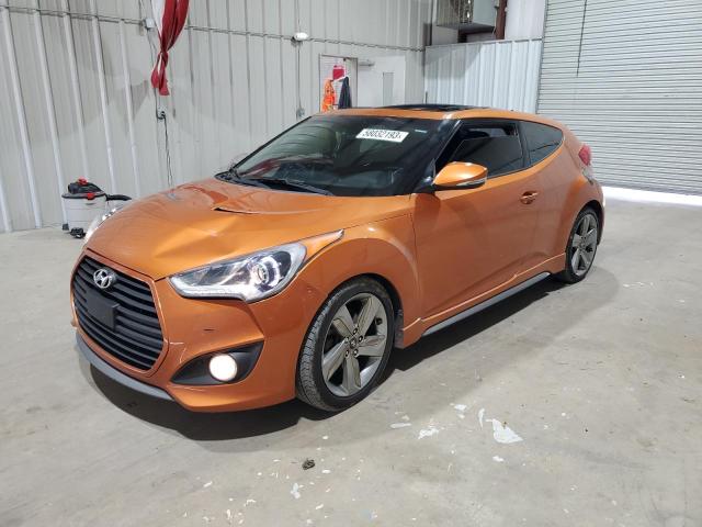 KMHTC6AE9FU231073 - 2015 HYUNDAI VELOSTER TURBO ORANGE photo 1