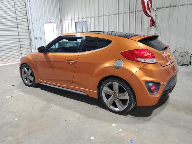 KMHTC6AE9FU231073 - 2015 HYUNDAI VELOSTER TURBO ORANGE photo 2