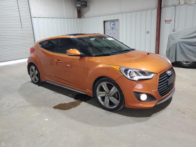 KMHTC6AE9FU231073 - 2015 HYUNDAI VELOSTER TURBO ORANGE photo 4