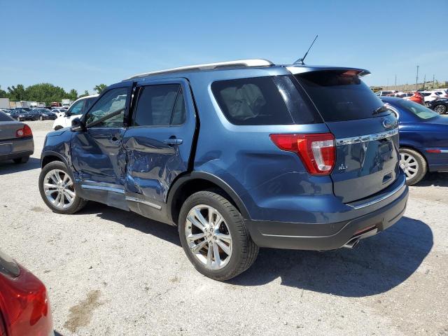 1FM5K8D86JGA25259 - 2018 FORD EXPLORER XLT BLUE photo 2