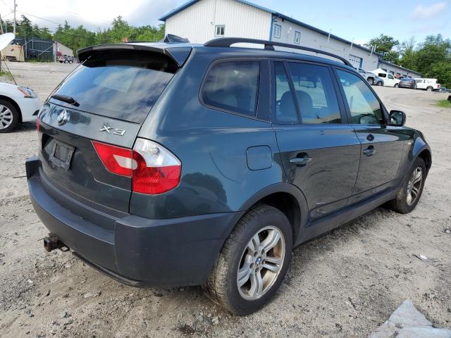 WBXPA93425WD03418 - 2005 BMW X3 3.0I GREEN photo 3