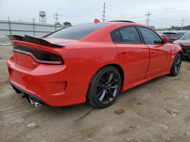 2C3CDXGJXKH553444 - 2019 DODGE CHARGER SCAT PACK RED photo 3