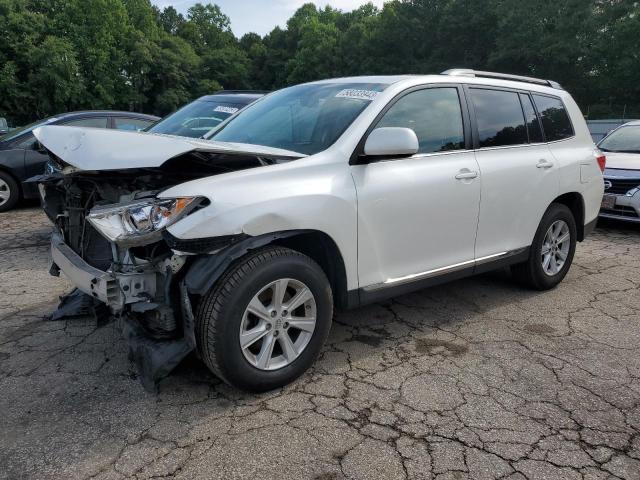 5TDZK3EH0DS094420 - 2013 TOYOTA HIGHLANDER BASE WHITE photo 1