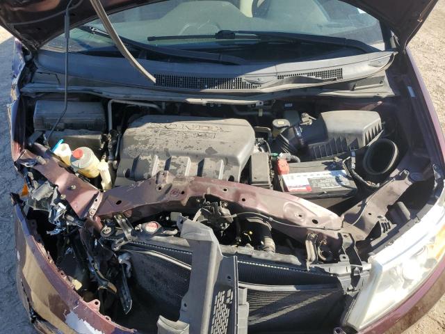 5FNRL5H63CB056833 - 2012 HONDA ODYSSEY EXL BURGUNDY photo 12
