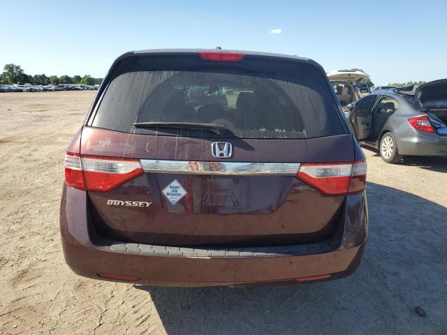 5FNRL5H63CB056833 - 2012 HONDA ODYSSEY EXL BURGUNDY photo 6