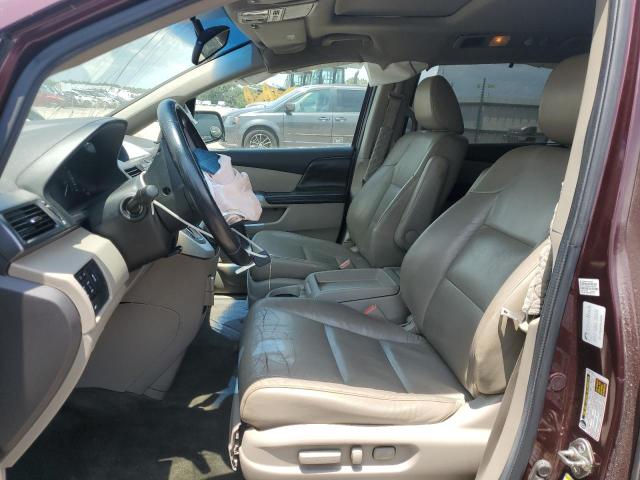 5FNRL5H63CB056833 - 2012 HONDA ODYSSEY EXL BURGUNDY photo 7