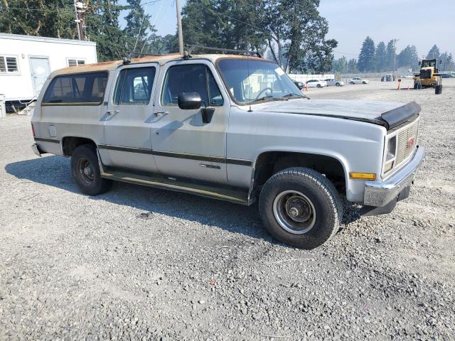 1GKEV16K3MF503003 - 1991 GMC SUBURBAN V15 CONVENTIONAL GRAY photo 4