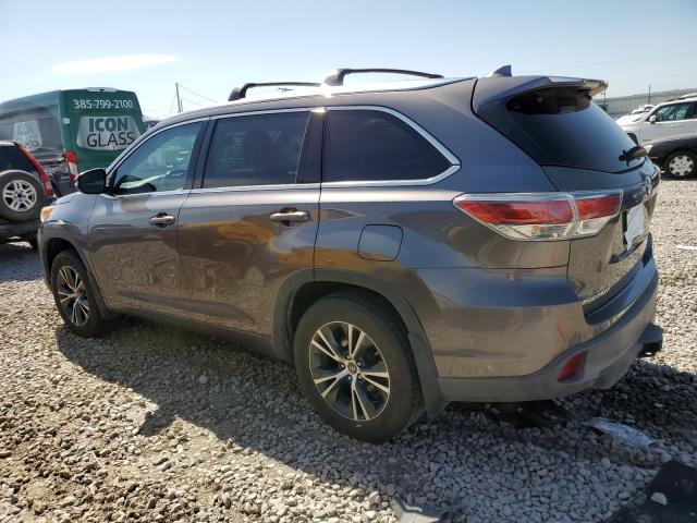 5TDJKRFH4GS331719 - 2016 TOYOTA HIGHLANDER XLE GRAY photo 2
