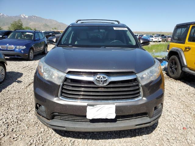 5TDJKRFH4GS331719 - 2016 TOYOTA HIGHLANDER XLE GRAY photo 5