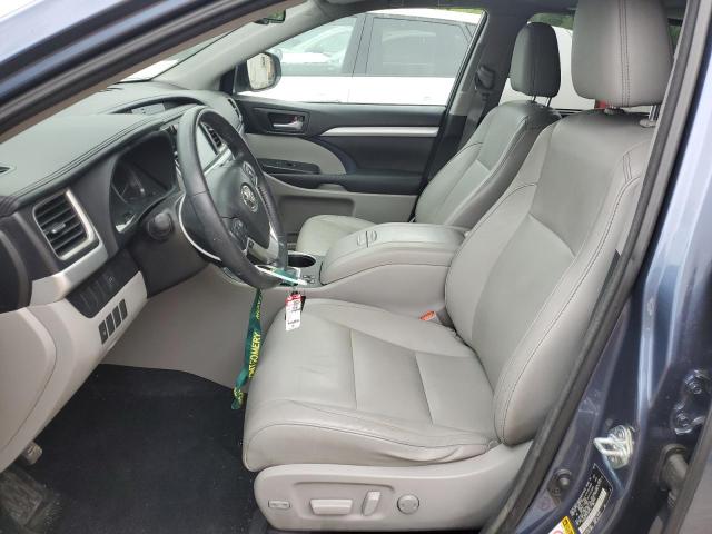 5TDJKRFH1FS197153 - 2015 TOYOTA HIGHLANDER XLE BLUE photo 7