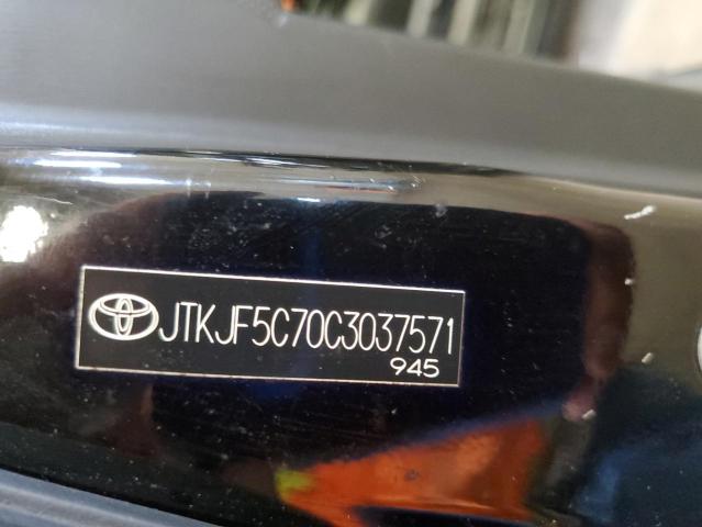 JTKJF5C70C3037571 - 2012 TOYOTA SCION TC BLACK photo 12