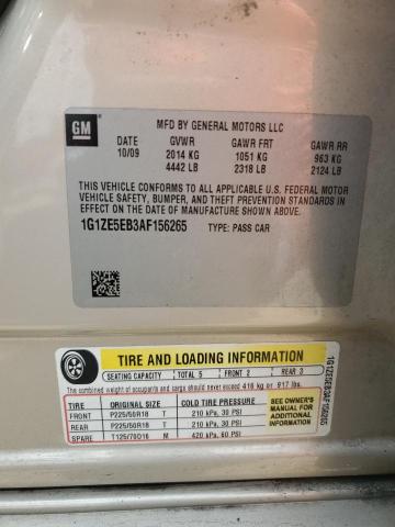 1G1ZE5EB3AF156265 - 2010 CHEVROLET MALIBU LTZ ბეჟი ფოტო 12