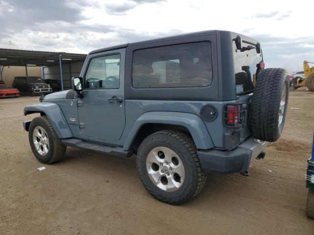 1C4AJWBG4EL329563 - 2014 JEEP WRANGLER SAHARA GRAY photo 2