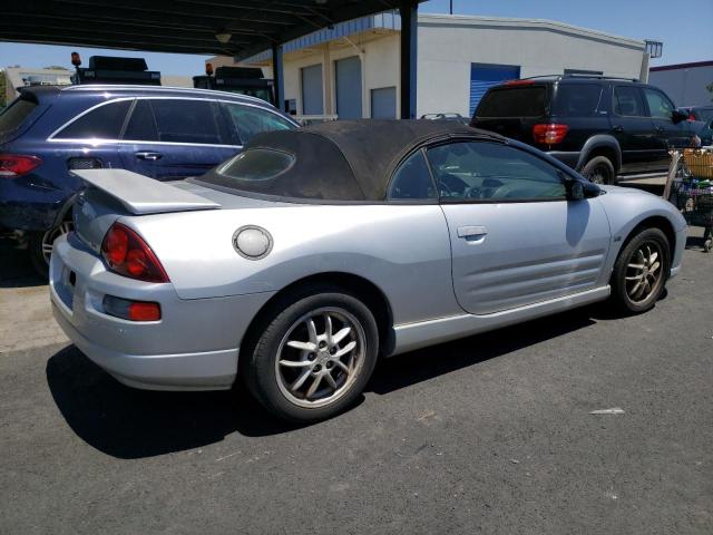 4A3AE85H22E014388 - 2002 MITSUBISHI ECLIPSE SPYDER GT SILVER photo 3