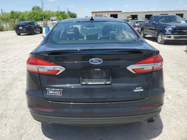 3FA6P0HDXKR166466 - 2019 FORD FUSION SE BLACK photo 6