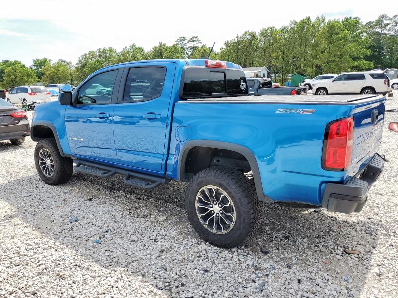 1GCGTEEN7M1157788 - 2021 CHEVROLET COLORADO ZR2 BLUE photo 2