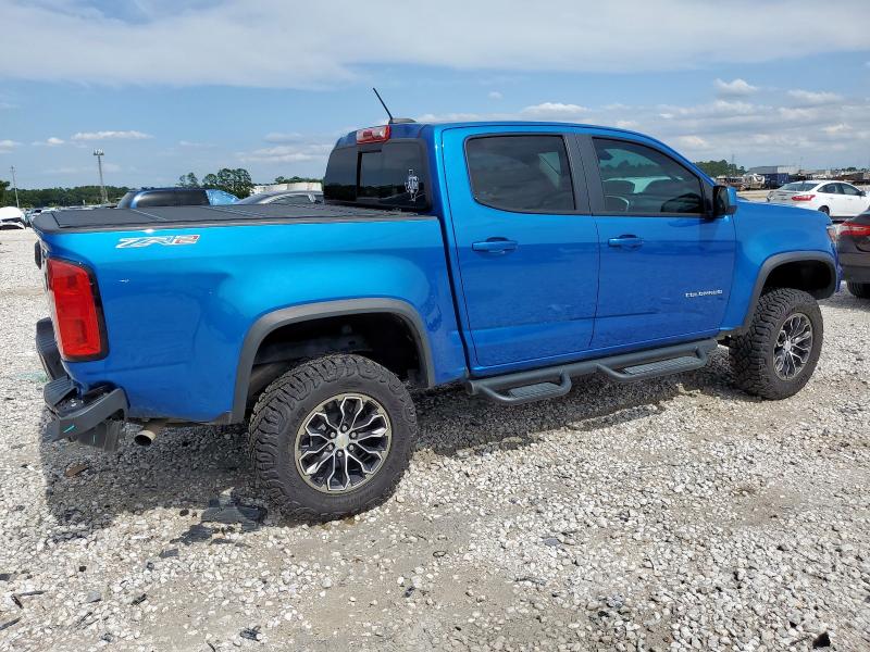 1GCGTEEN7M1157788 - 2021 CHEVROLET COLORADO ZR2 BLUE photo 3