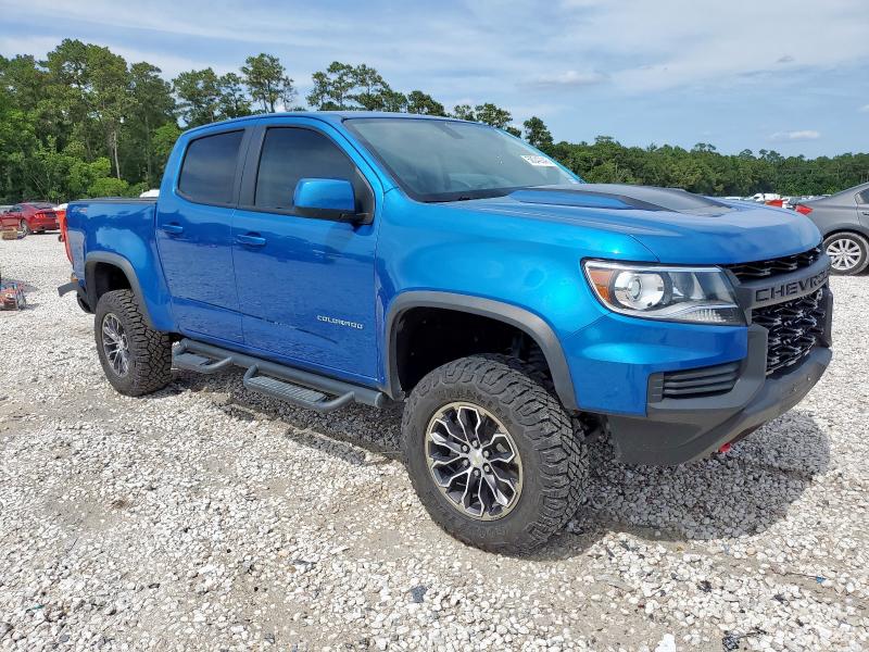 1GCGTEEN7M1157788 - 2021 CHEVROLET COLORADO ZR2 BLUE photo 4