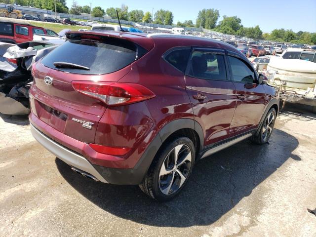 KM8J3CA26HU337107 - 2017 HYUNDAI TUCSON LIMITED BURGUNDY photo 3