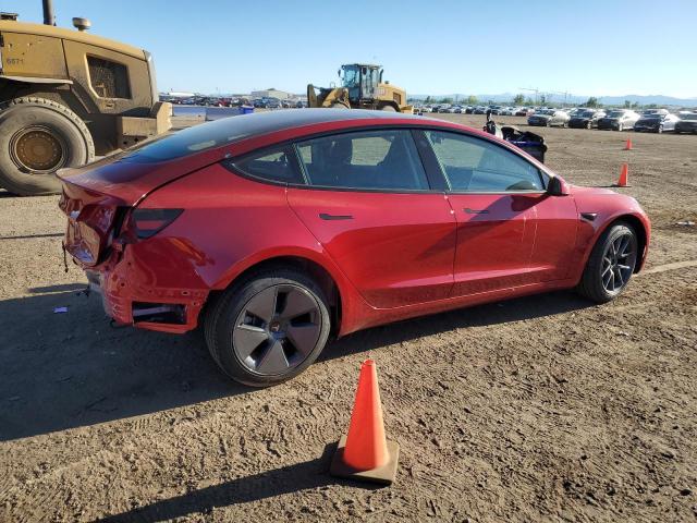 5YJ3E1EA8PF709695 - 2023 TESLA MODEL 3 RED photo 3