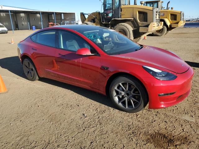 5YJ3E1EA8PF709695 - 2023 TESLA MODEL 3 RED photo 4