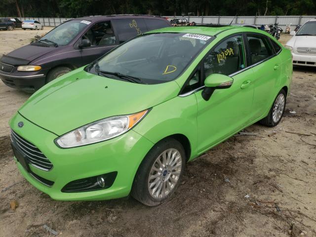 3FADP4CJ9EM100164 - 2014 FORD FIESTA TITANIUM GREEN photo 2