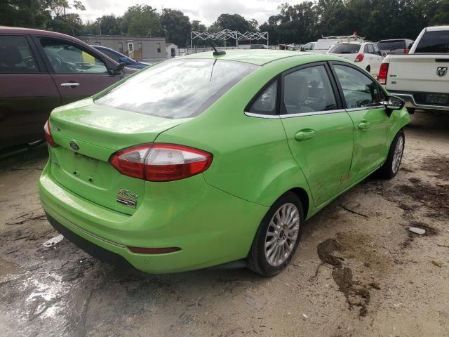 3FADP4CJ9EM100164 - 2014 FORD FIESTA TITANIUM GREEN photo 4