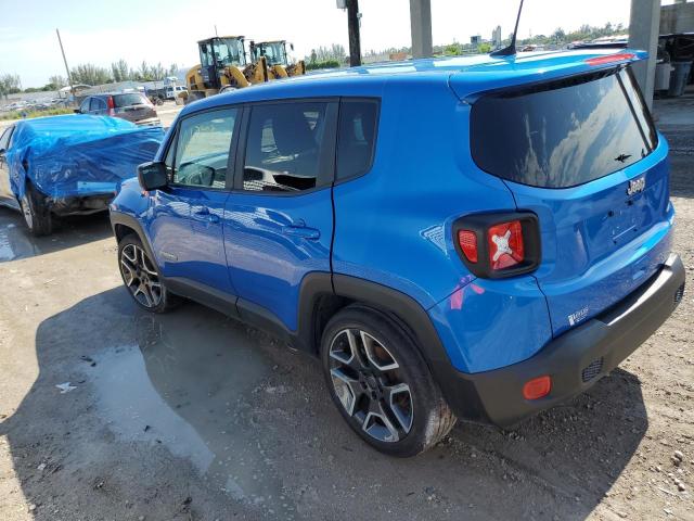 ZACNJAAB9LPL74319 - 2020 JEEP RENEGADE SPORT BLUE photo 2