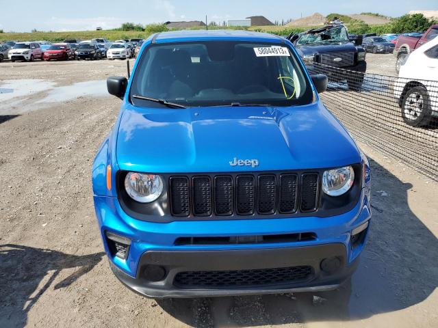 ZACNJAAB9LPL74319 - 2020 JEEP RENEGADE SPORT BLUE photo 5