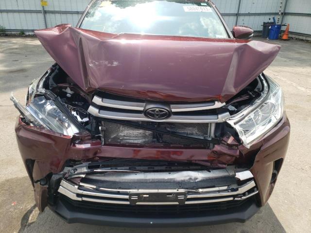 5TDBZRFH1KS988535 - 2019 TOYOTA HIGHLANDER LE BURGUNDY photo 12