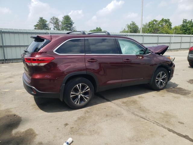 5TDBZRFH1KS988535 - 2019 TOYOTA HIGHLANDER LE BURGUNDY photo 3