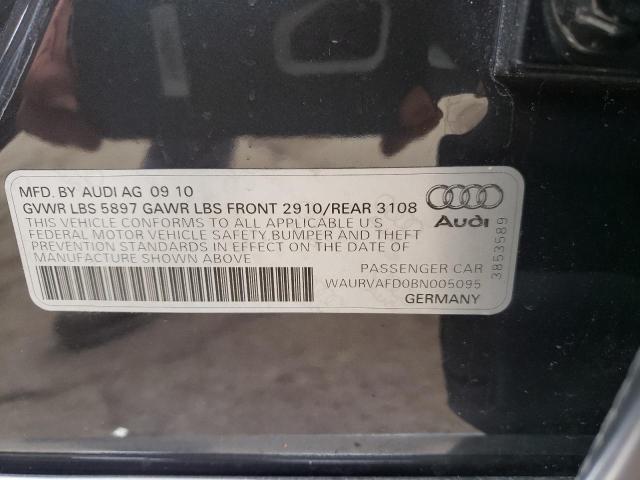 WAURVAFD0BN005095 - 2011 AUDI A8 L QUATTRO BLACK photo 13