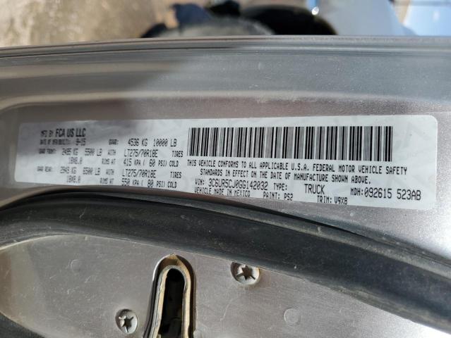 3C6UR5CJ0GG142032 - 2016 RAM 2500 ST SILVER photo 12