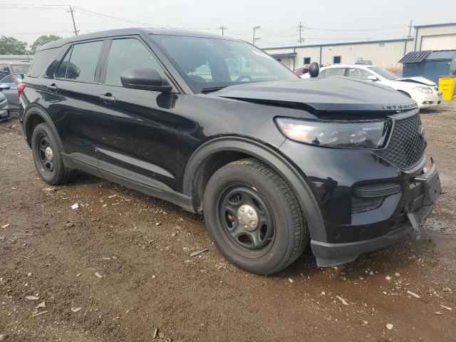 1FM5K8AC0MNA11740 - 2021 FORD EXPLORER POLICE INTERCEPTOR BLACK photo 4