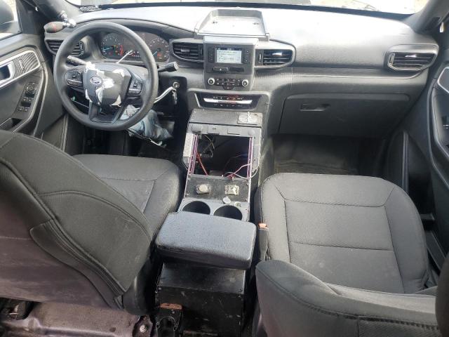 1FM5K8AC0MNA11740 - 2021 FORD EXPLORER POLICE INTERCEPTOR BLACK photo 8
