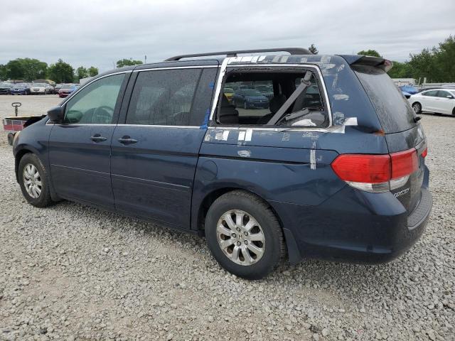 5FNRL38789B404194 - 2009 HONDA ODYSSEY EXL BLUE photo 2