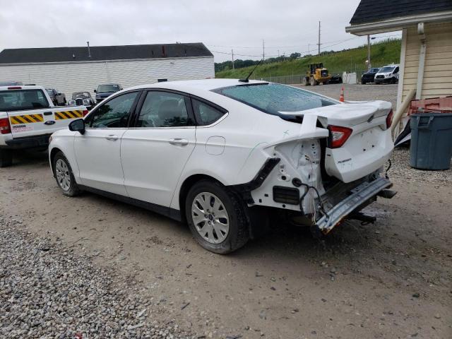 3FA6P0G78ER158351 - 2014 FORD FUSION S WHITE photo 2