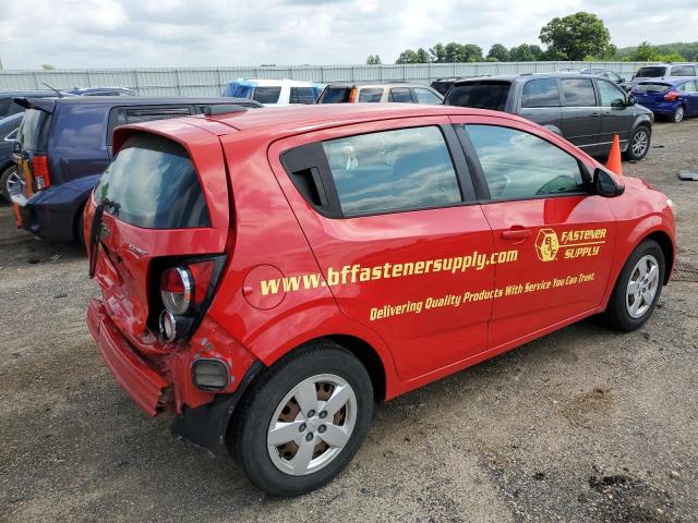 1G1JA6SH8F4113535 - 2015 CHEVROLET SONIC LS 红色 照片 3