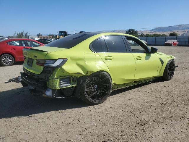 WBS43AY01PFN30318 - 2023 BMW M3 COMPETITION GREEN photo 3