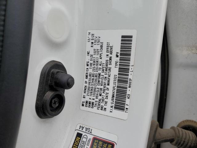 5J6RM4H7XFL023520 - 2015 HONDA CR-V EXL WHITE photo 13