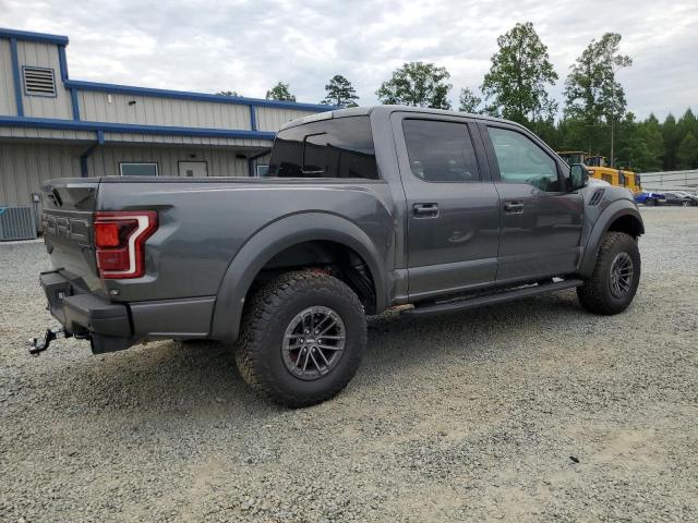 1FTFW1RG1KFA78043 - 2019 FORD F150 RAPTOR GRAY photo 3